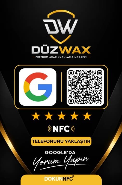 DüzWax için tasarlanan NFC pleksi stant